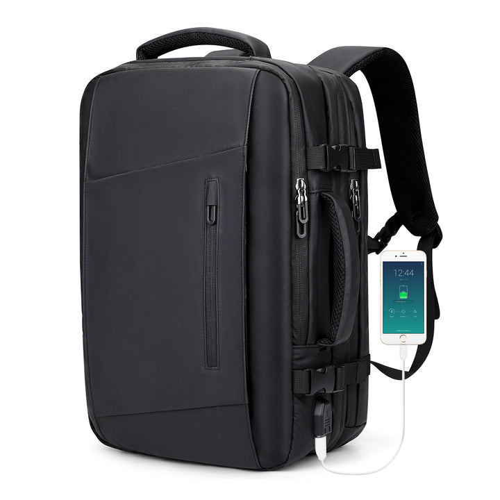 #Color_Black Nylon Waterproof Travel Laptop Backpack