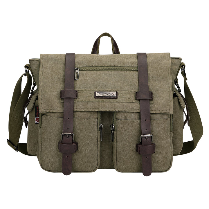  #Color_Army Green / Upgraded/17 inch Messenger Bags