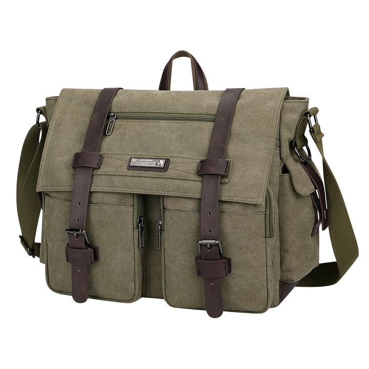  #Color_Army Green / Upgraded/17 inch Messenger Bags