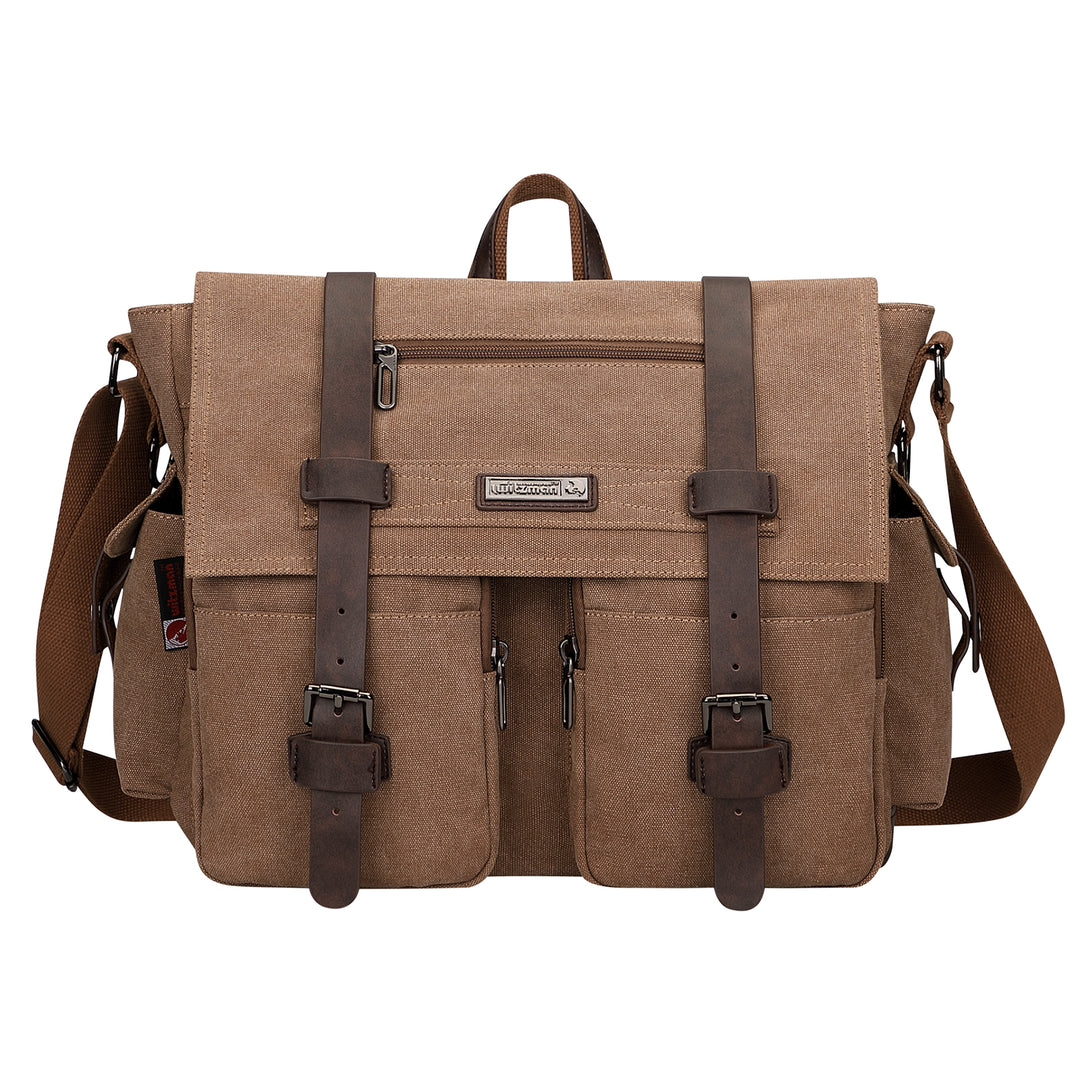 #Color_Brown / Upgraded/17 inch Messenger Bags