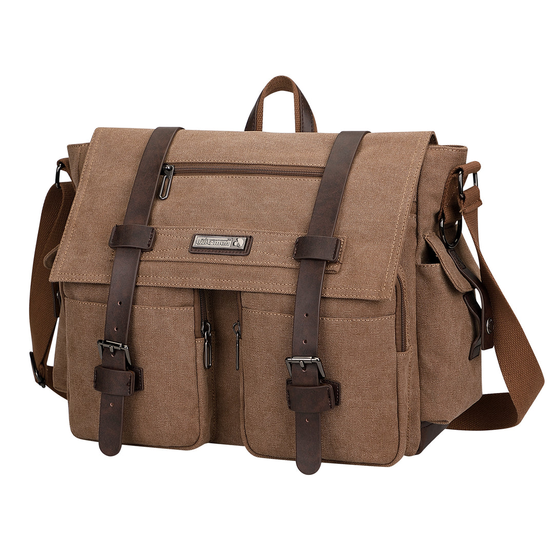 #Color_Brown / Upgraded/17 inch Messenger Bags