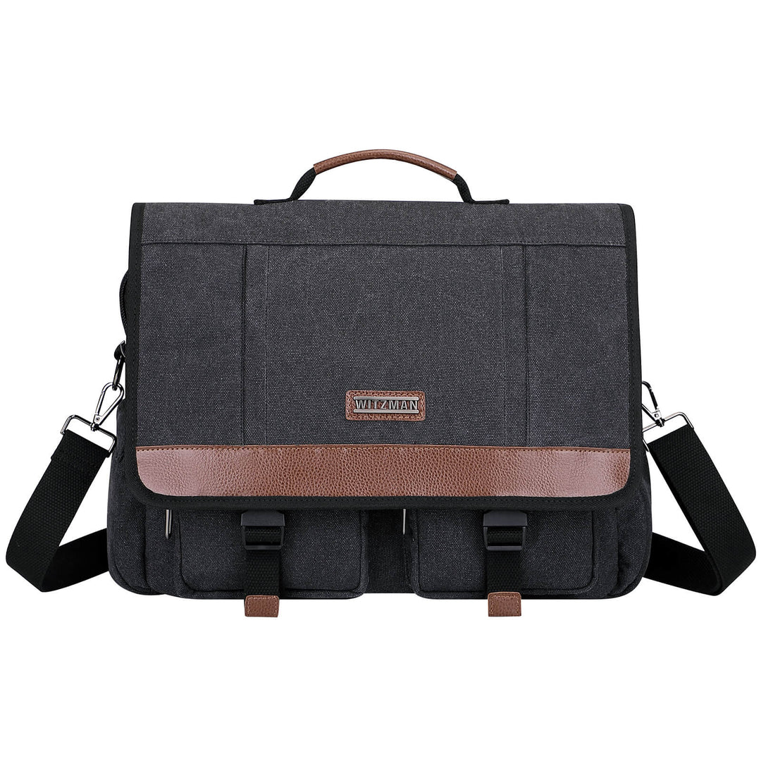 #Color_Black Canvas Messenger Bag