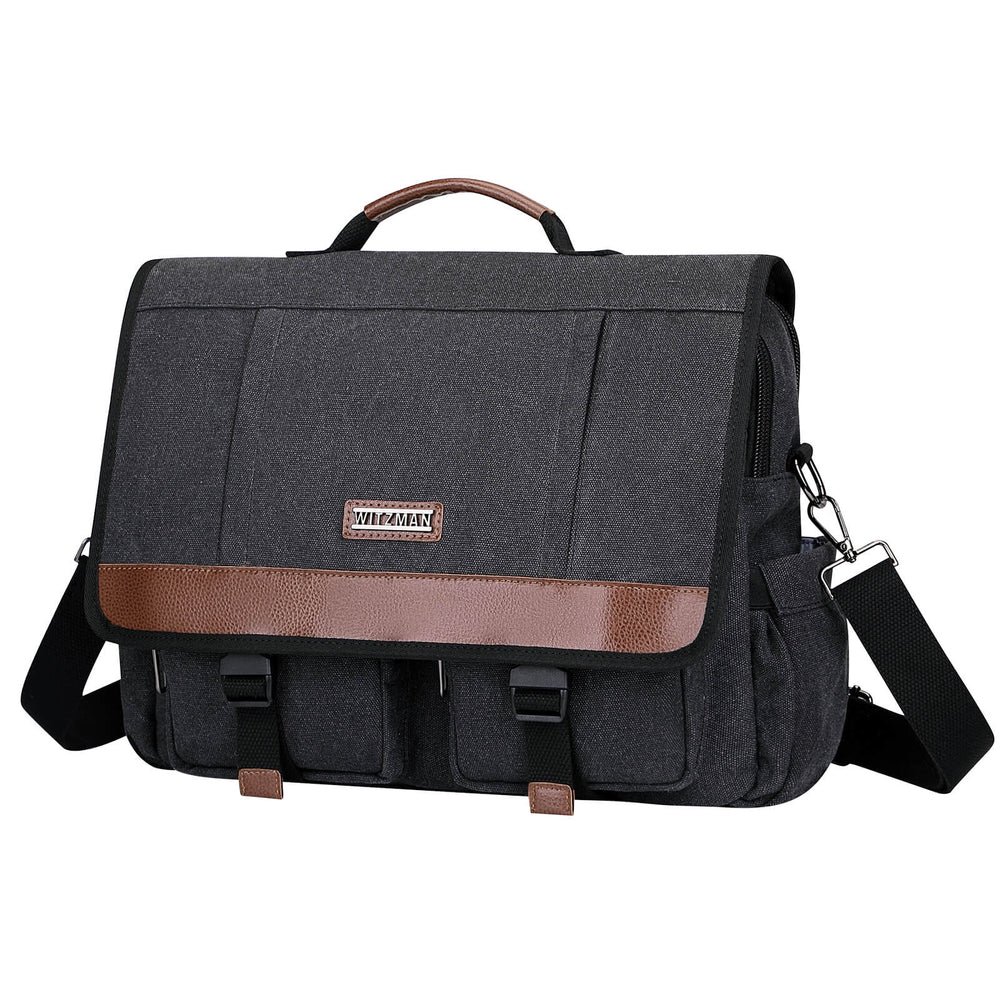 #Color_Black Canvas Messenger Bag