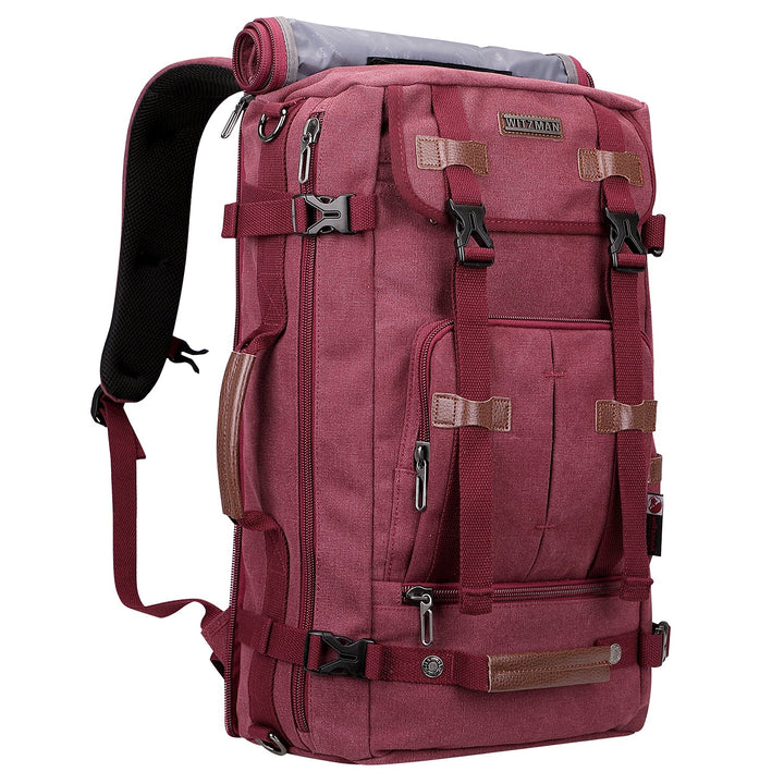 #Color_Red Canvas Laptop Backpacks