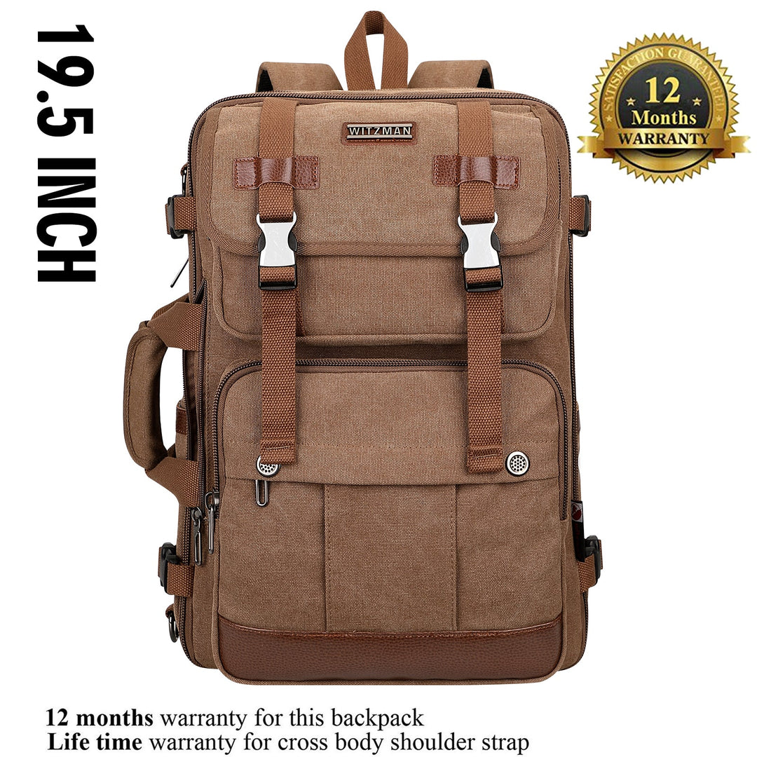 #Color_Brown Canvas Travel Backpacks