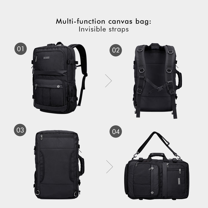 #Color_Black Nylon Travel Backpack