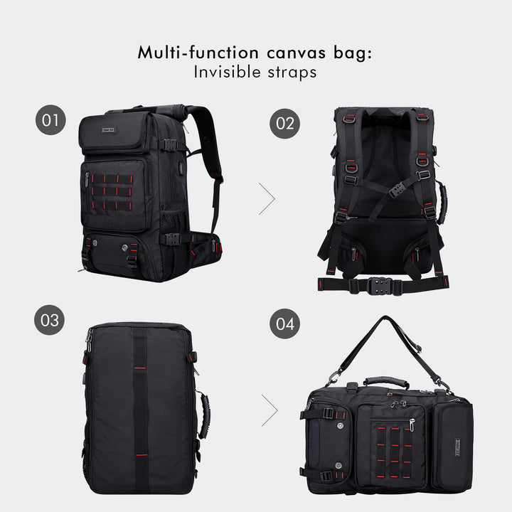 #Color_Black Nylon Travel Backpack