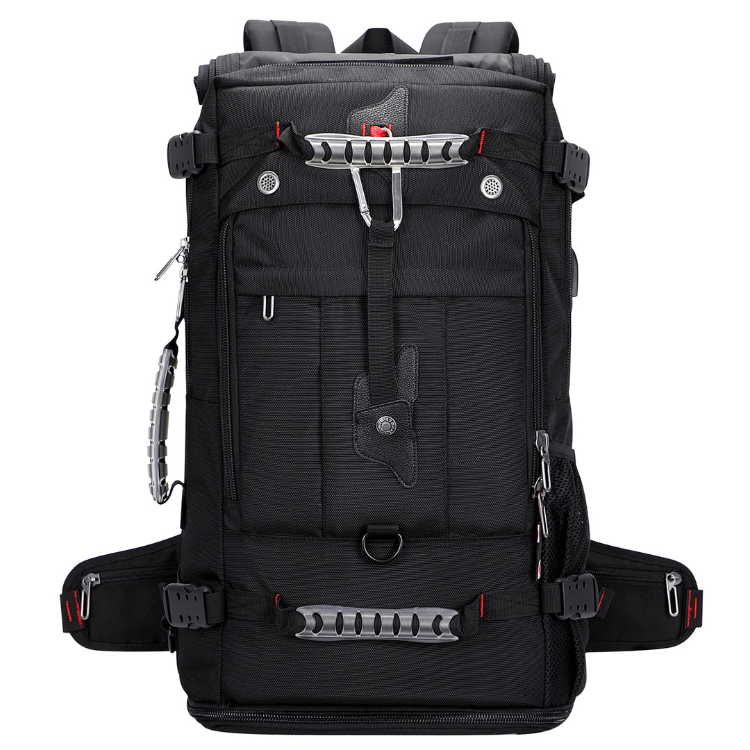 #color_BLack Nylon Travel Backpack