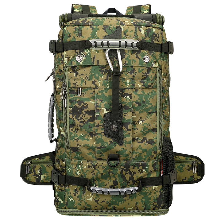 #color_Camo Green Nylon Travel Backpack