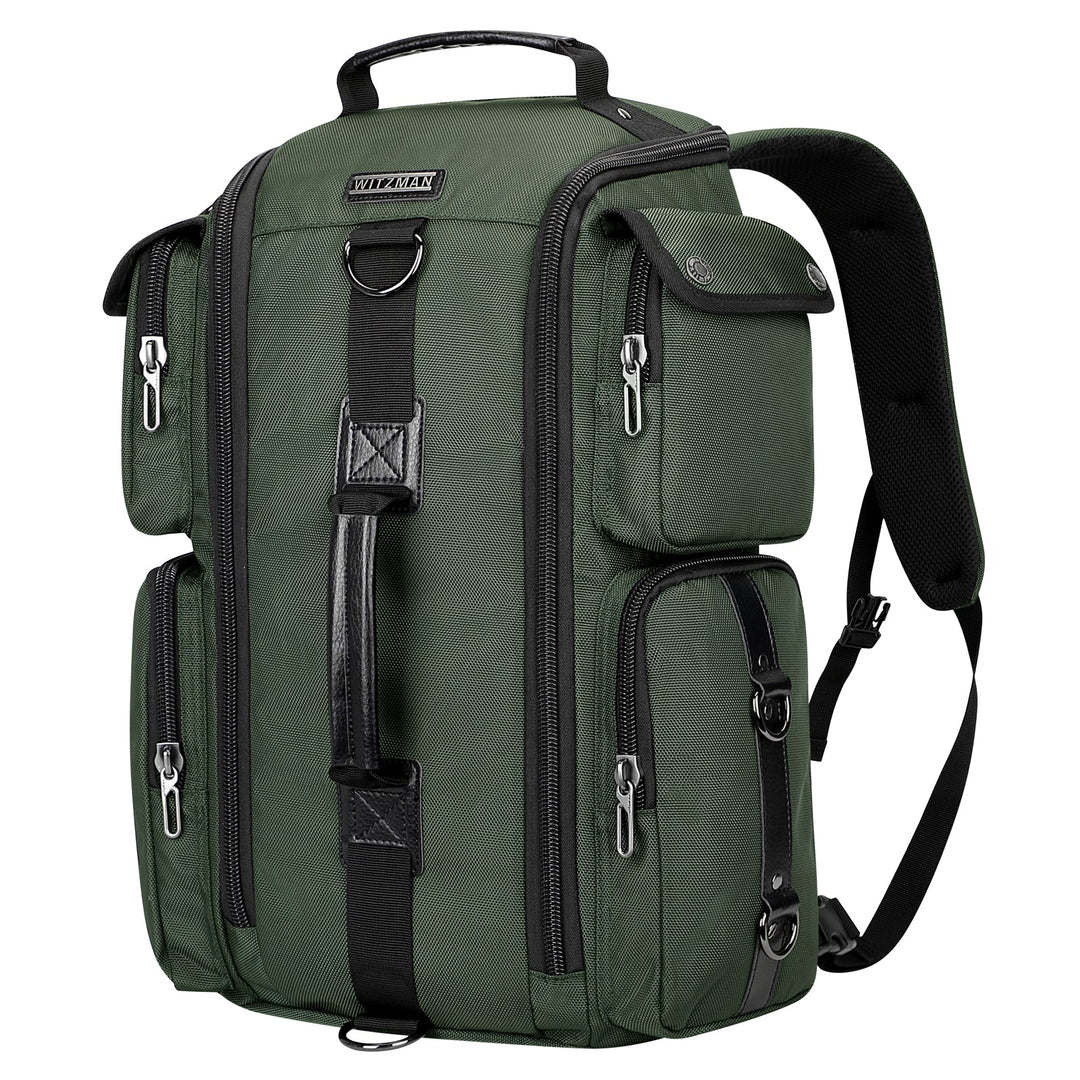 #color_Army Green Nylon Backpack