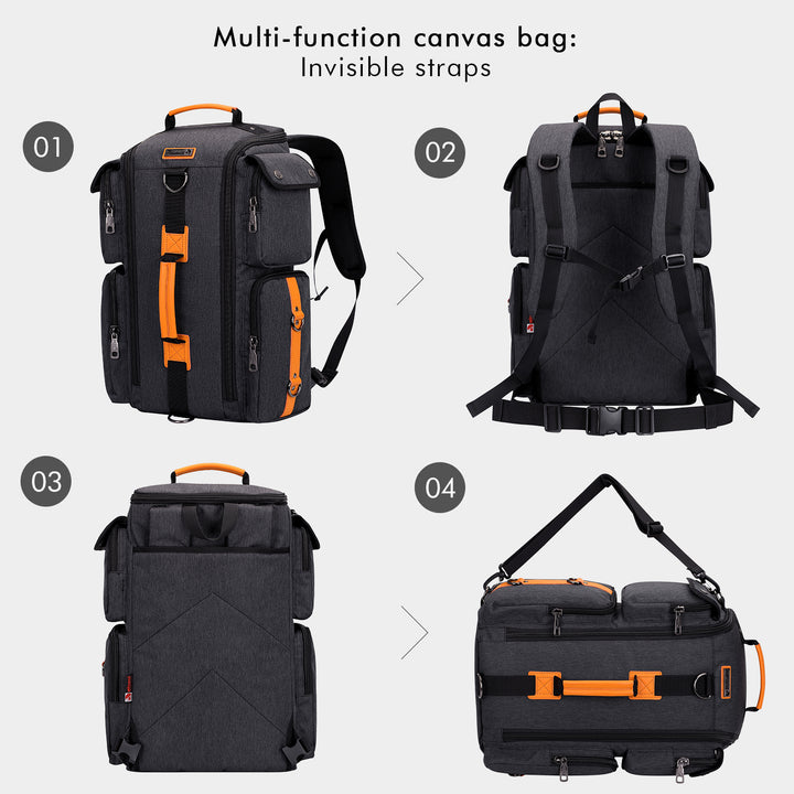 #Color_Black Nylon Travel Backpack