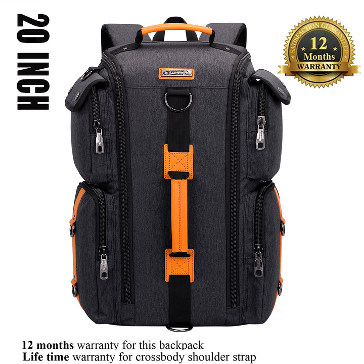 #Color_Black Nylon Travel Backpack