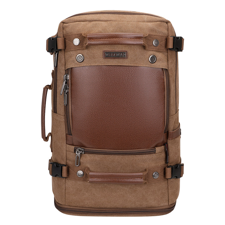 #Color_Brown Canvas Travel Backpacks